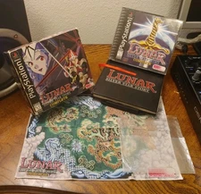 Lunar Silver Star Story Complete CIB- Map Box Book 4Disc-Playstation 1 PS1 PSX