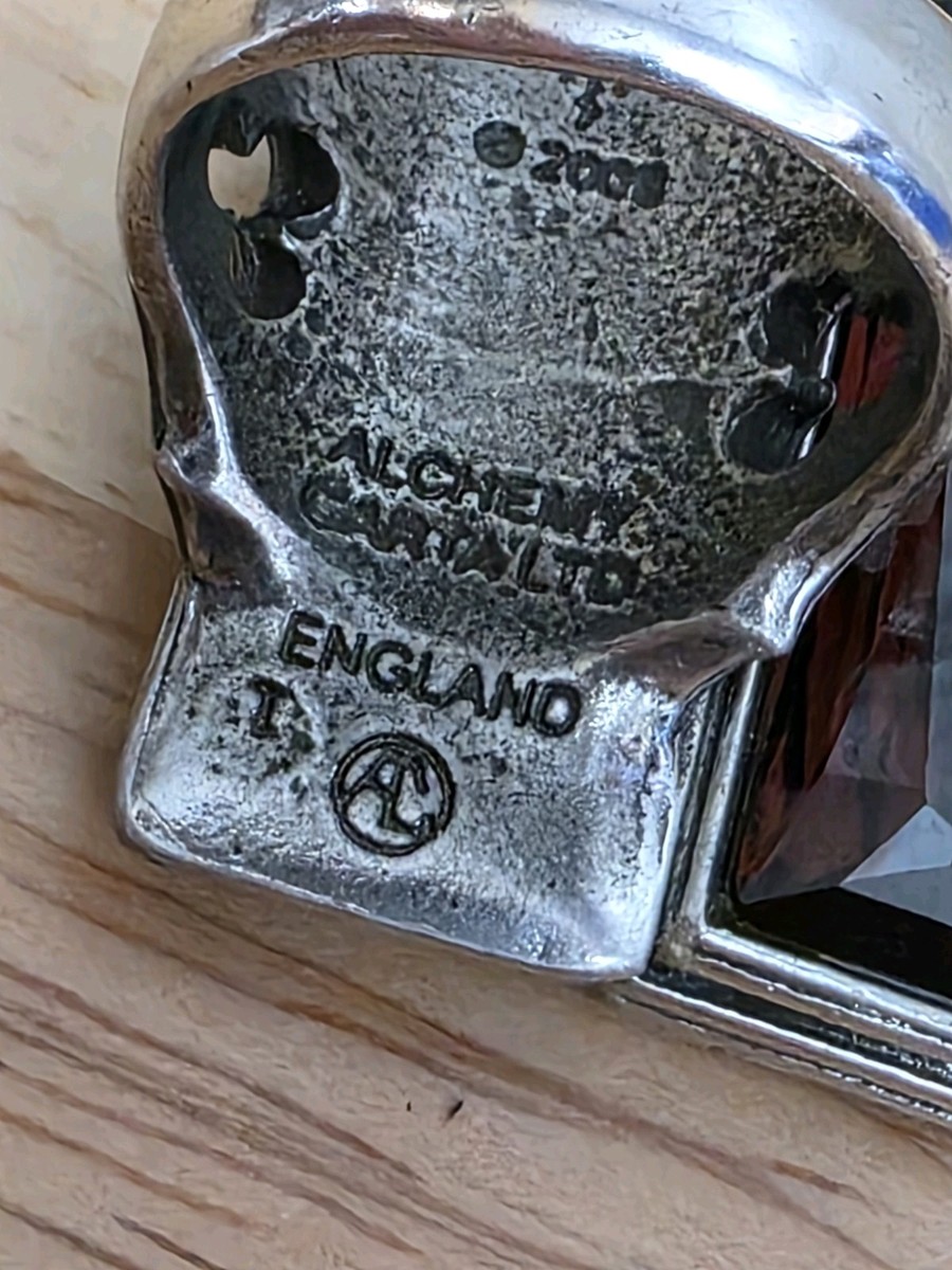 アクセサリー Alchemy R140QPopeAlexander'sPoisonCasket Pope Alexander Hinged Poison Casket Ring Pewter Coffin Alchemy