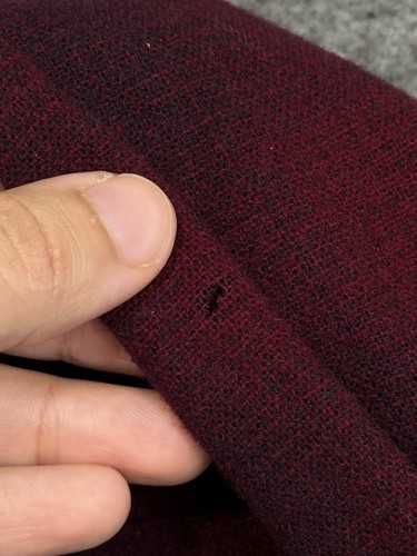 Vintage 1960’s Pendleton Wool Flannel Shirt Men’s Medium Maroon Red Plaid - Bild 6 von 14