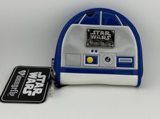 Image of New Loungefly Star Wars R2-D2 Coin Purse Zip Wallet Retired NWT