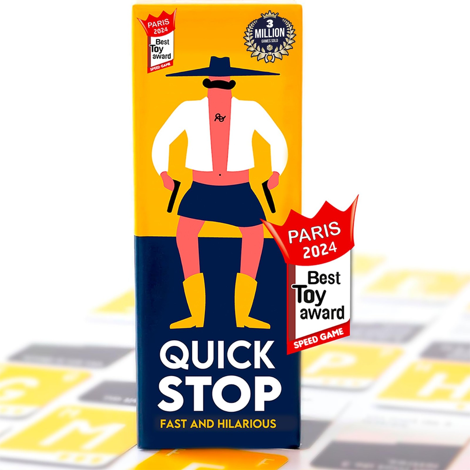 Quickstop Family Party Card Game 2-7 Players Ages 10+ Travel Game Night - Image 2