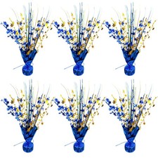6 Pack Metallic Foil Spray Table Centerpiece Decoration Star Brust Glitter Ta...