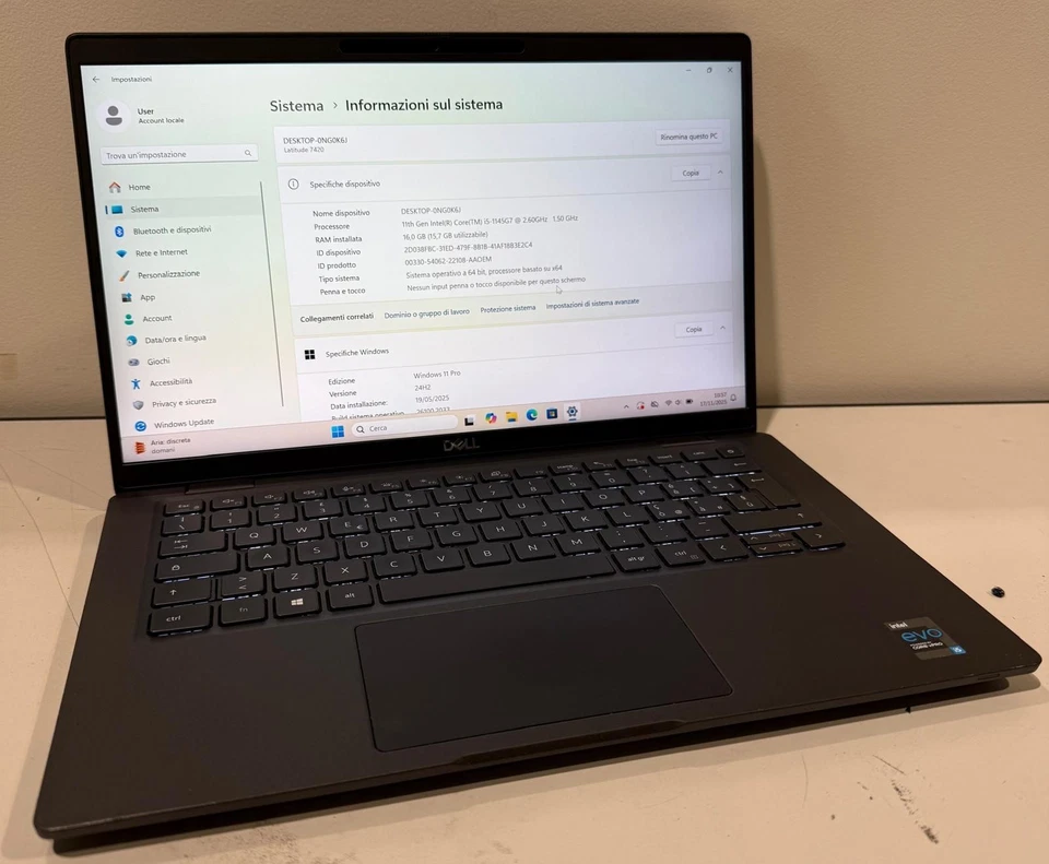Dell Latitude 7420 (14") Core vPRO I5 1145G7 -16GB RAM 256GB SSD - Immagine 4 di 4