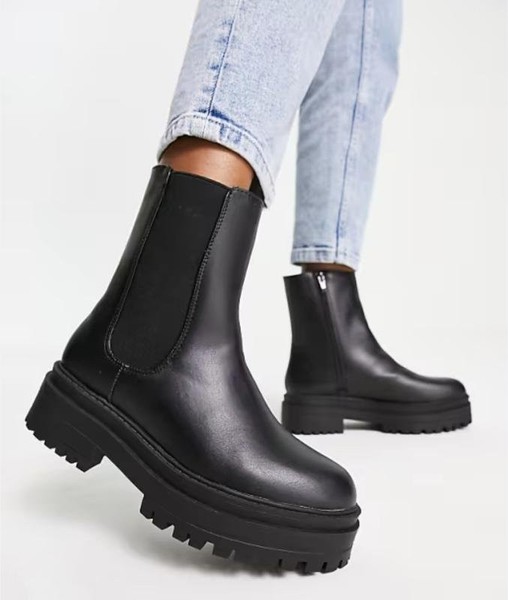 Women New Look Boots Black 37