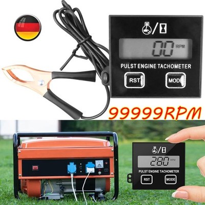 Drehzahlmesser digital LCD Tachometer für Motorsäge Kettensäge und andere Takter
