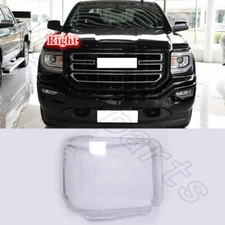 Right Front Headlamp Lens Cover + Lens Cover For GMC Sierra 1500 2014-2018