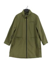 Bimba Y Lola Women's Coat M Green Cotton With Polyamide Overcoat