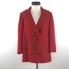 Mackintosh Red Solid Wool Coat | Womens 10
