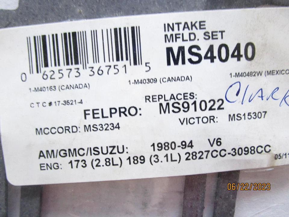 ROL MS4040 Intake Manifold Set Foto 4 de 4