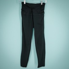 Free People Movement Size Small S Black Breathe Deeper Twist Front Leggings