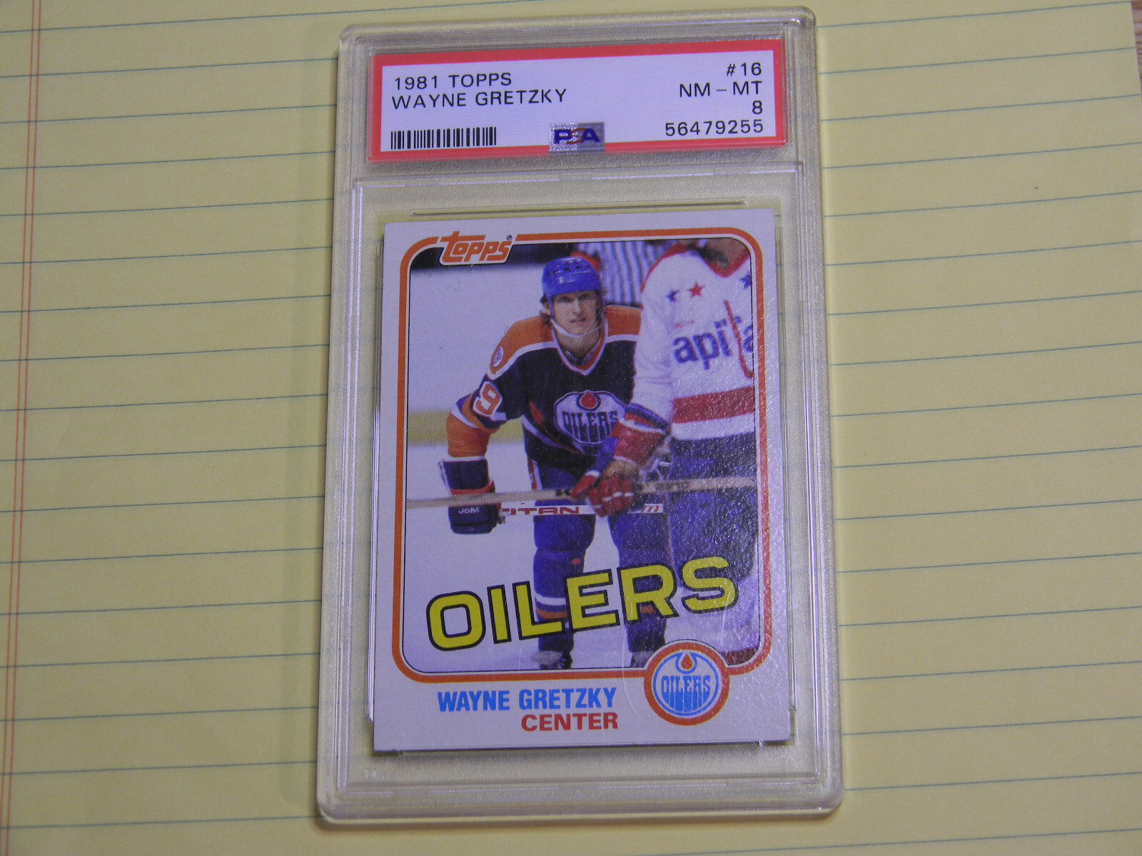 1981 Topps #16 Wayne Gretzky PSA NM-MT 8 LOOK!