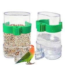 2 Pcs Automatic Bird Water Dispenser, Parrot Bird Water Feeder, Bottles Bird 
