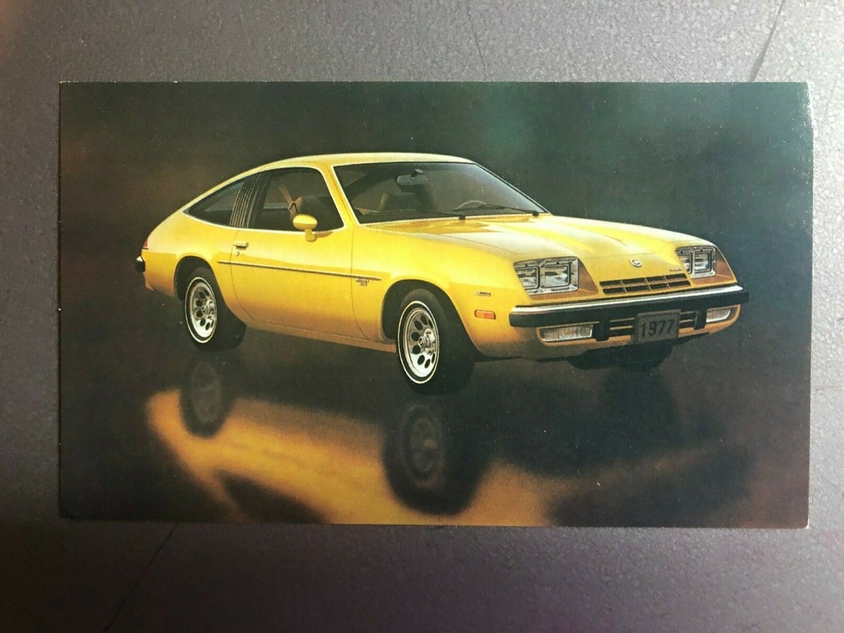 1978 Chevrolet Monza 2+2 Hatchback Coupe Postcard Post Card