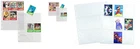 662505 CF. FROM 100 FIGURINE HOLDER ENVELOPES 6.5X9 SIX ROUND 9 POCKETS ALBUM COLLECTION