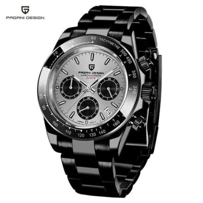 PAGANI DESIGN PD-1644 Men's Quartz Wrist Watch Silver Steel