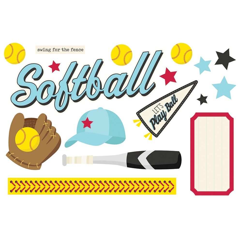 Simple Stories Pages SEAL limited product 2021 Pieces-Softball Page