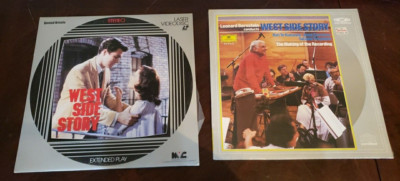 Lot of 2 Laserdiscs Making Of The Recording West Side Story  Funky Formats N9 