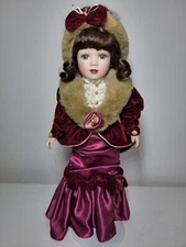 Victorian Rose Collection 16” Porcelain Doll Melissa Jane Vintage 1997
