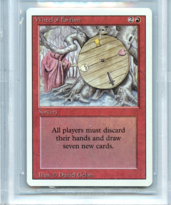MTG Revised Wheel of Fortune CGC 9.0 Mint Card Magic