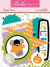Bella Blvd - "HALLOWEEN MAGIC" PACKAGE OF 19 " PAPER PIECES" 813