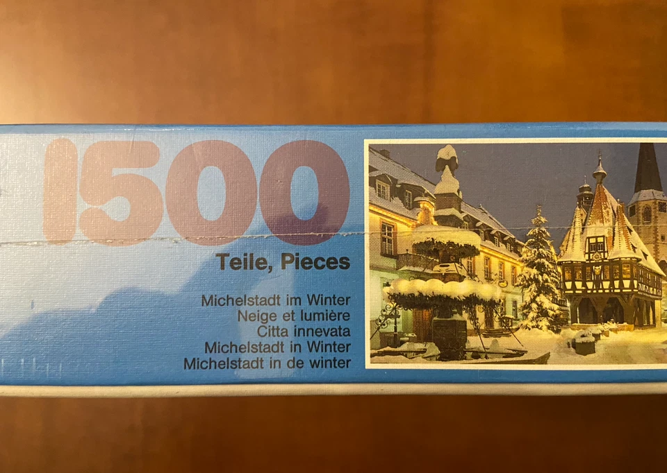 Puzzle Ravensburger 1500 pezzi Città Innevata neve natale - Immagine 2 di 4