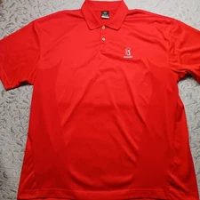 Nike Dri Fit X TPC Scottsdale Golf Polo Shirt Red Mens Size XXL 
