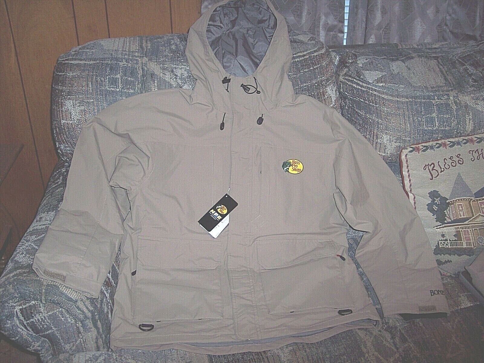 Mens Large Rain Jacket Fishing Parka Non Insulated Rain Jacket Waterproof HPR 