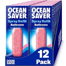 OceanSaver Eco Multi-Surface Bathroom Cleaner - 12x 750ml Refills | Powerful Jus 2.50 per litre