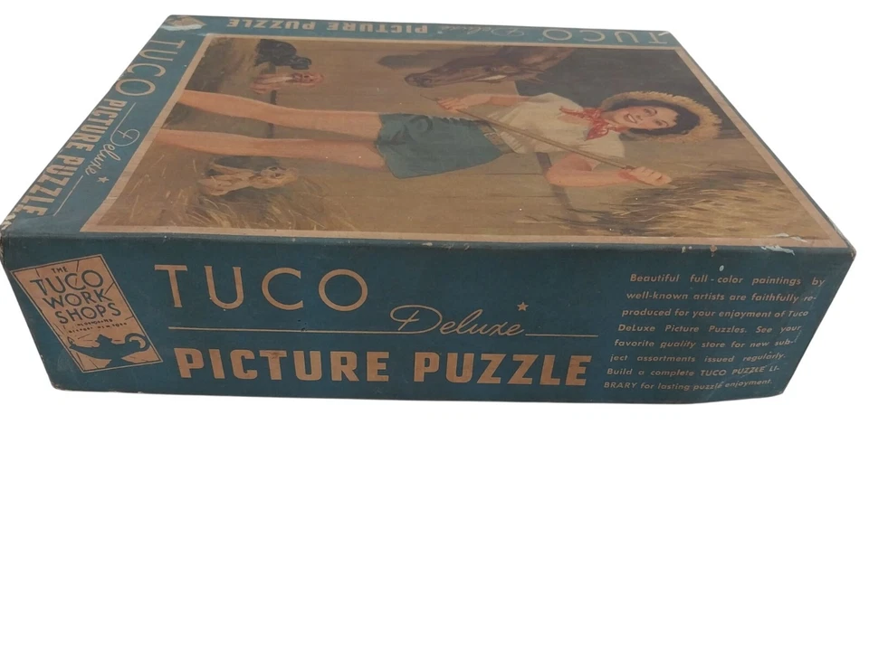 Rompecabezas Tuco Deluxe con imagen en caja "La hija del granjero" 300 a 500 piezas caballo Foto 4 de 4