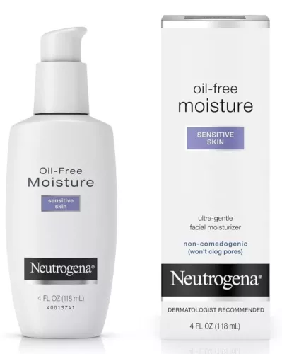 Neutrogena Moisture Oil Free Facial Moisturizer Sensitive Skin Ultra Gentle 4oz - Picture 1 of 11