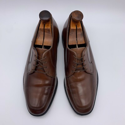 Cloud Club vintage Men\'s Brown Leather Oxfords Cloud Club Mens Round Toe Lace Up Pillow Oxford Shoes Brown  main image 2