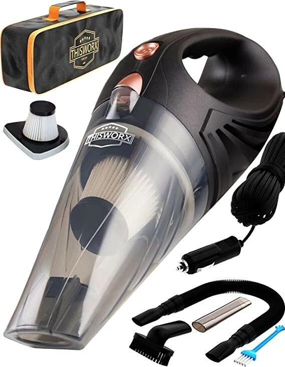 THISWORX Car Vacuum Cleaner - Portable, High Power, Handheld Vacuum