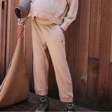 NWT Free People x Hatch Maternity Intercept Pants Desert Sand Size Large Sweats
