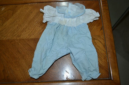 Vintage light blue Cabbage Patch romper.
