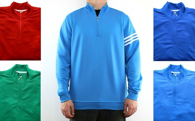 Adidas Golf Men's Shirt, ClimaLite Performance Quarter-Zip Athletic Pullover