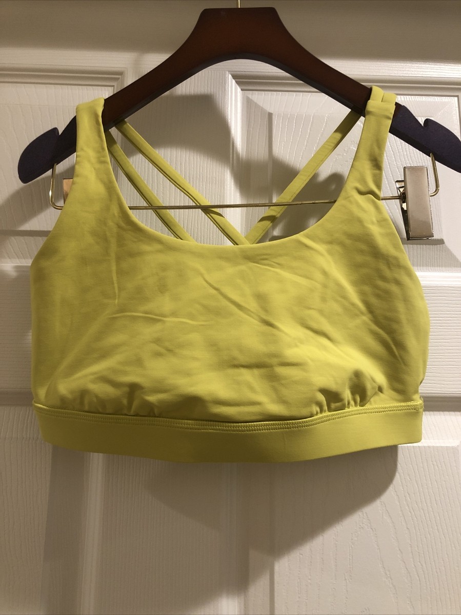 NWOT Lululemon Energy Bra Yellow Size 8 | eBay