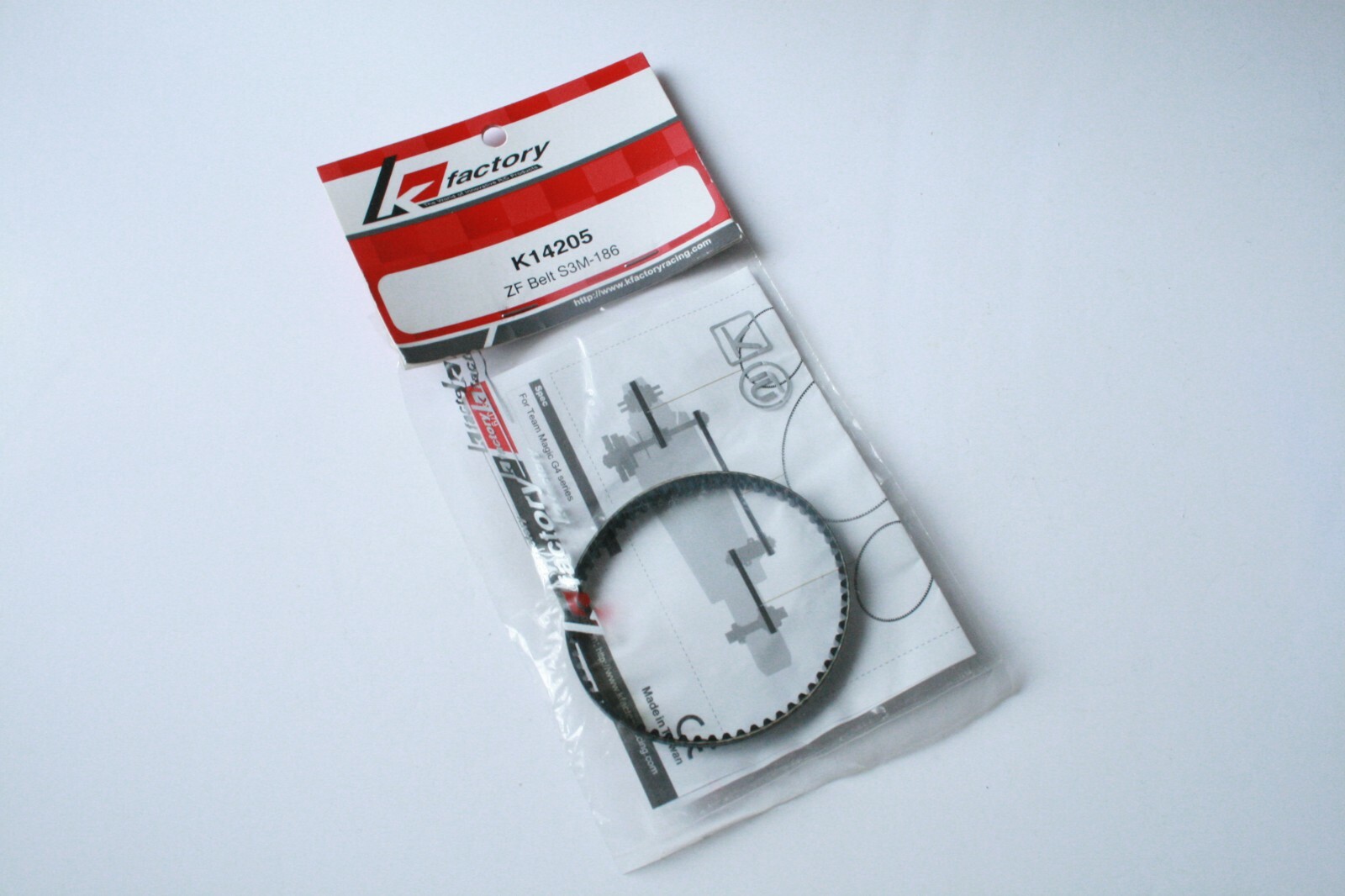 K-Factory ZF Belt S3M-186 For Team Magic G4 - K14205 Kfactory