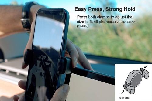 Jowua 480° Car Phone Mount Holder Premium Quality Tesla Design - 第 3/9 張圖片