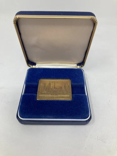 Bronze bullion bars 999 - AMERIPEX 86-CHICAGO-Kirk Nichols-1985 1986 Maco