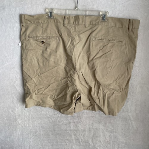 Pantalones Cortos Chinos Caqui Azul Marino Antiguo Para Hombre Sólido Beige 46 Algodón Botón Cremallera Calce Ajustado - Imagen 8 de 10