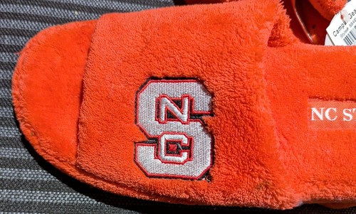 NC State NCSU Wolfpack Slippers & Fight CANCER! Adult Size 7-8 - Picture 3 of 6