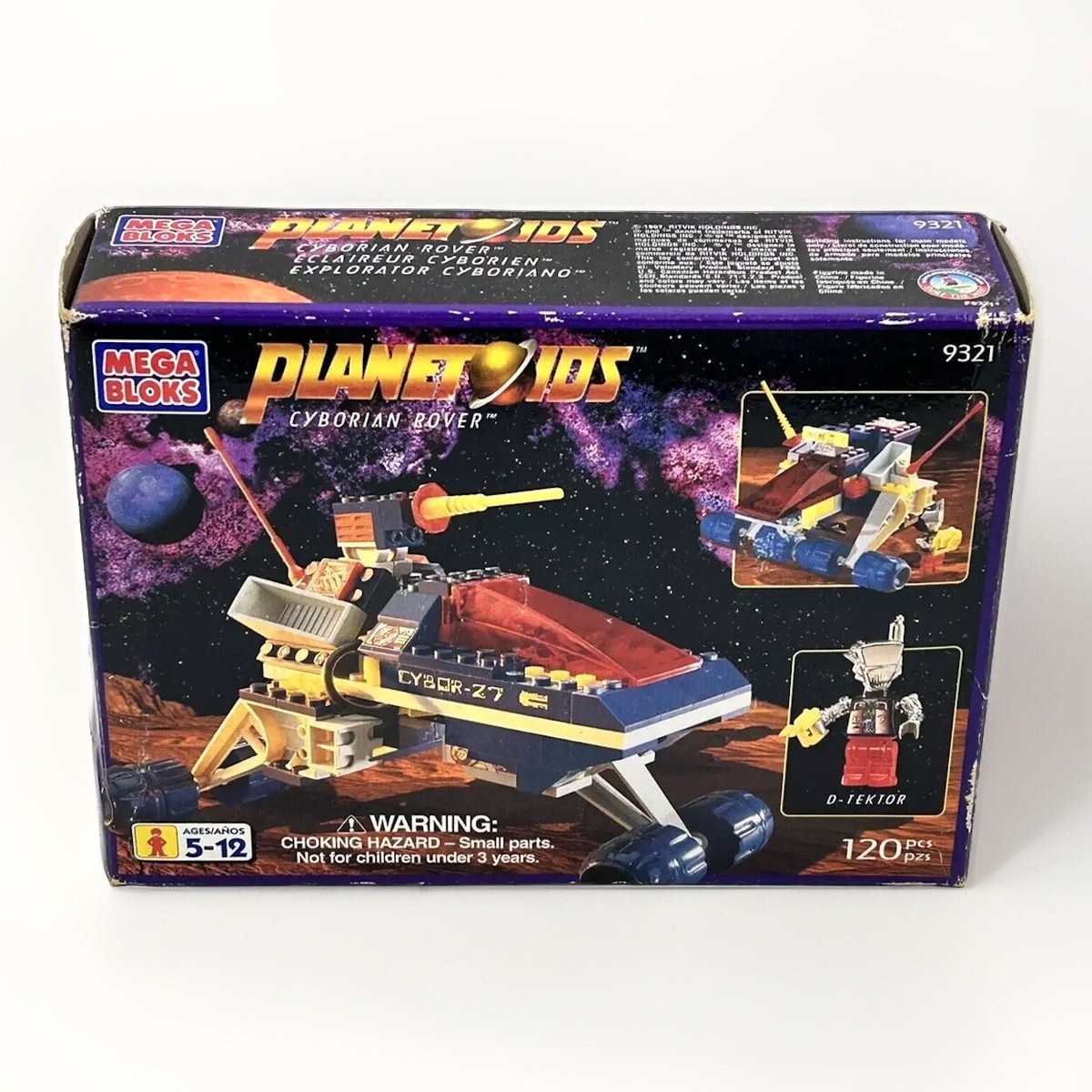 1997 Mega Bloks Blocks 9321 Planetoids Cyborian Rover NEW
