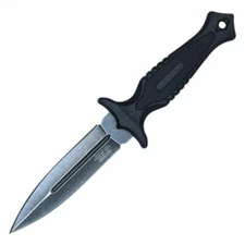 Dual Edge Dagger Fixed Blade Knife Horizontal Concealed Carry EDC Sheath Hunting