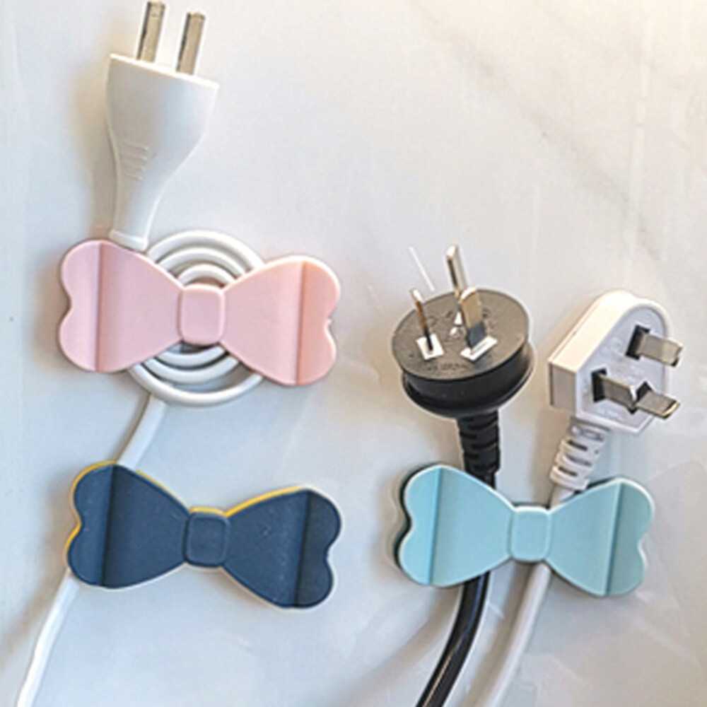 12 Pcs Plastic Plug Holder Headphone Cord Organizer Cable Management