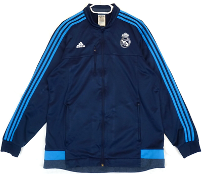 adidas Real Madrid ジャケット XL Adidas Real Madrid 2015 Blue Full Zip Track Jacket Men's Size XL
