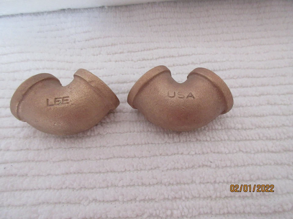  Red Brass.. 90° Elbow  1/2 " F x 1/2 " F .. NPT ..Class 125 lb ..USA.. 2pk - Image 3 of 4