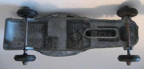 Vintage 1954 Midgetoy Silver Colored 1930s Ford T Bucket Hot Rod - Picture 6 of 7