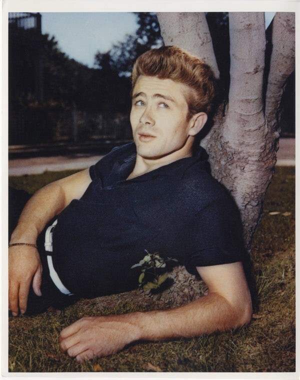 ヴィンテージ　額入り　希少　レア　パブミラーJames Dean James Dean Rare Iconic Portrait in Color Vintage 8x10 Photo from