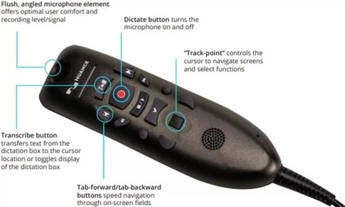 Nuance Power Mic III 0POWM3N9 Handheld USB Dictation Microphone - Mint Condition - Picture 2 of 3