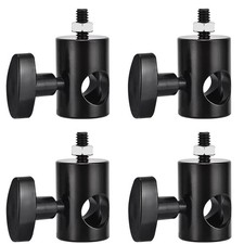 4 PCS Light Stand Adapter Aluminum Convert 1/4 Inch Screw DSLR Mount Bracket